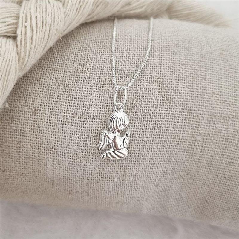 PINGENTE PRATA 925 ANJO REZANDO