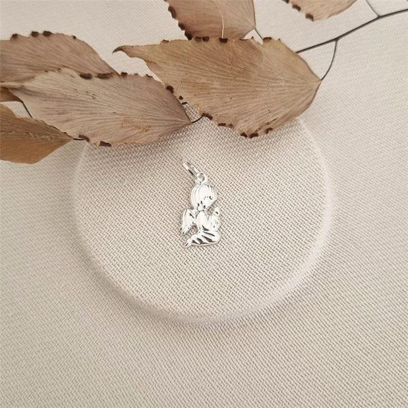 PINGENTE PRATA 925 ANJO REZANDO