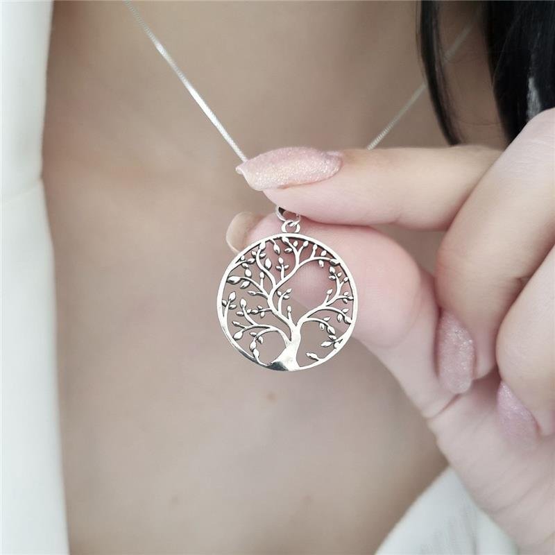 PINGENTE PRATA 925 ÁRVORE DA VIDA GRANDE