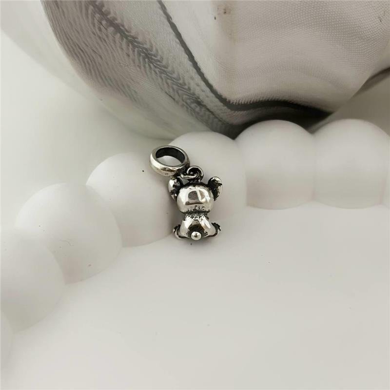 BERLOQUE PRATA 925 STITCH DETALHES ROXO