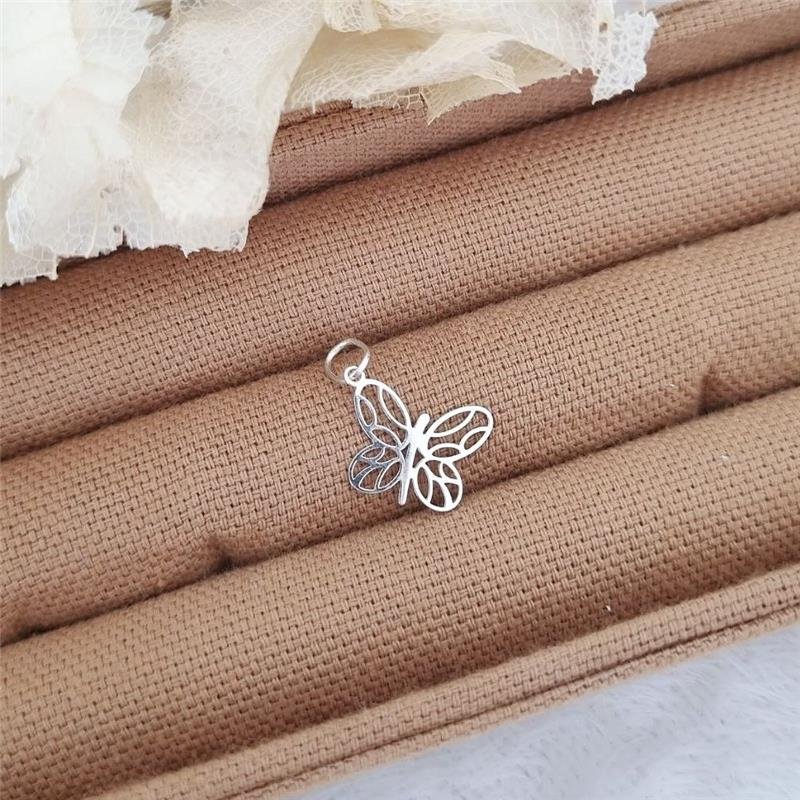 PINGENTE PRATA 925 BORBOLETA TRABALHADA
