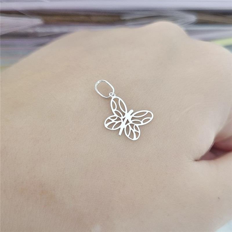 PINGENTE PRATA 925 BORBOLETA TRABALHADA