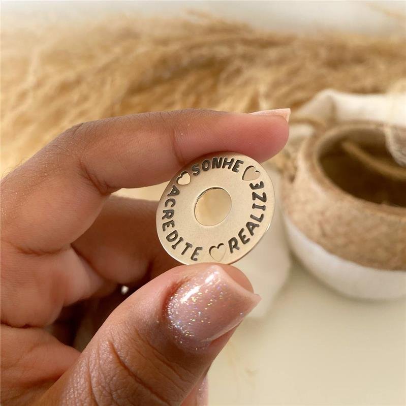 PINGENTE PRATA 925 CIRCULO SONHE ACREDITE REALIZE
