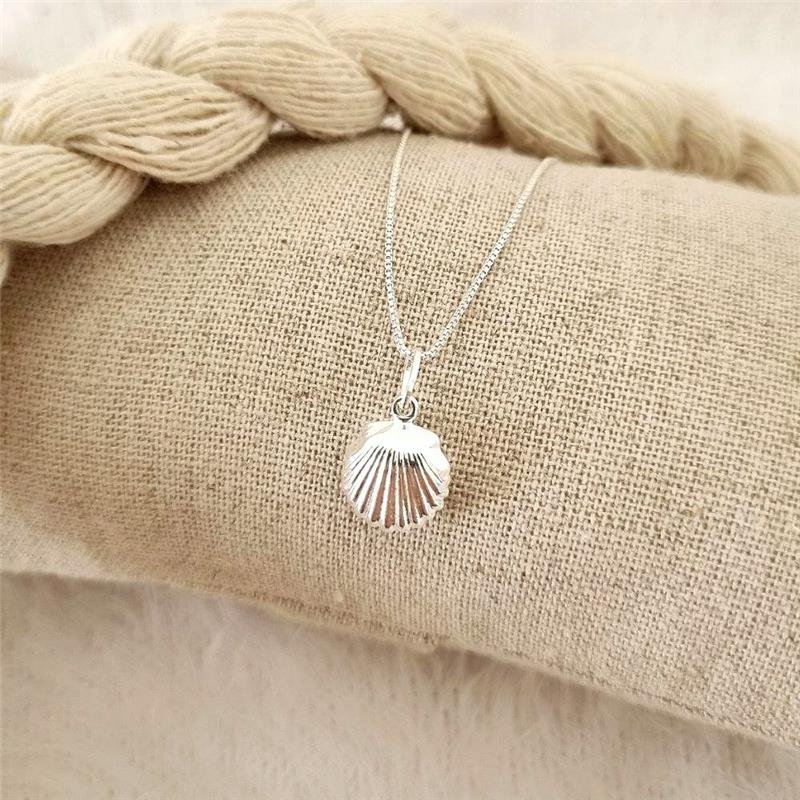 PINGENTE PRATA 925 CONCHA DOIS LADOS