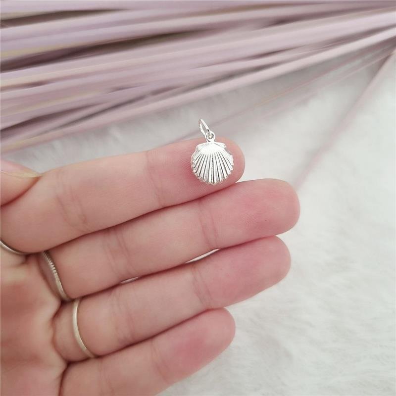 PINGENTE PRATA 925 CONCHA DOIS LADOS