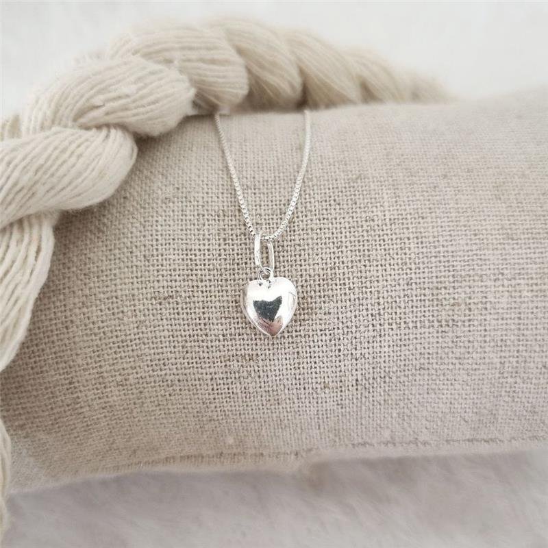 PINGENTE PRATA 925 CORAÇÃO ABAULADO DOIS LADOS