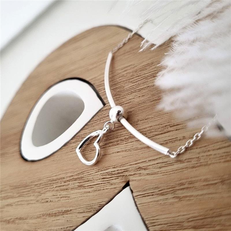 PINGENTE PRATA 925 CORAÇÃO VAZADO