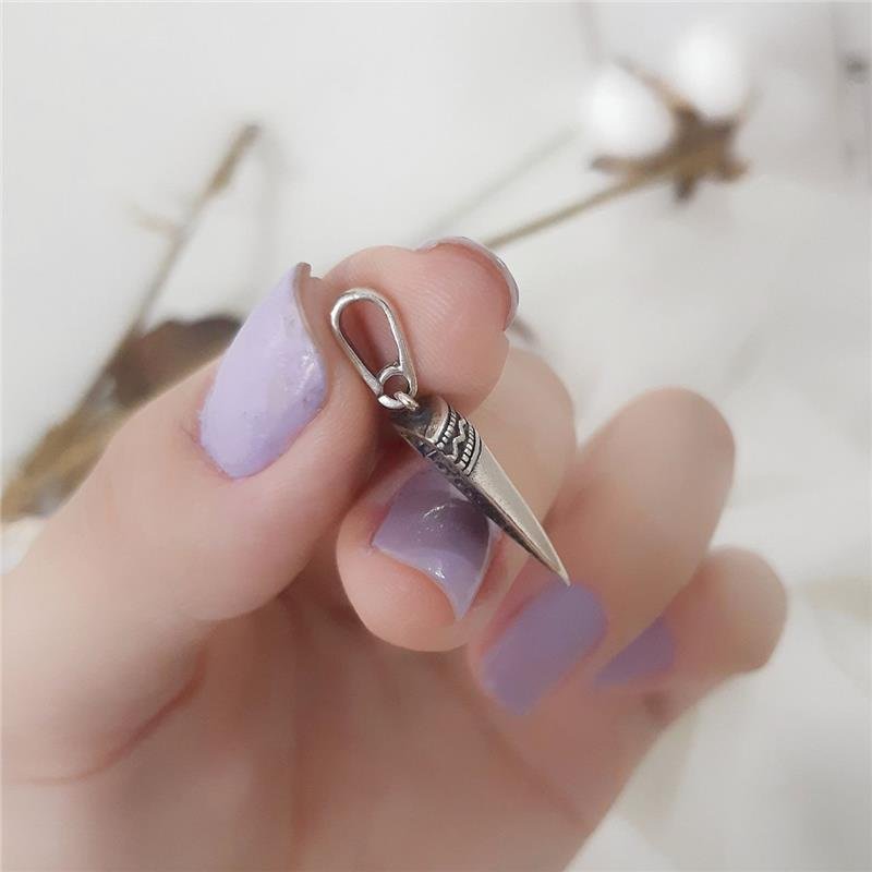 PINGENTE PRATA 925 DENTE ANIMAL