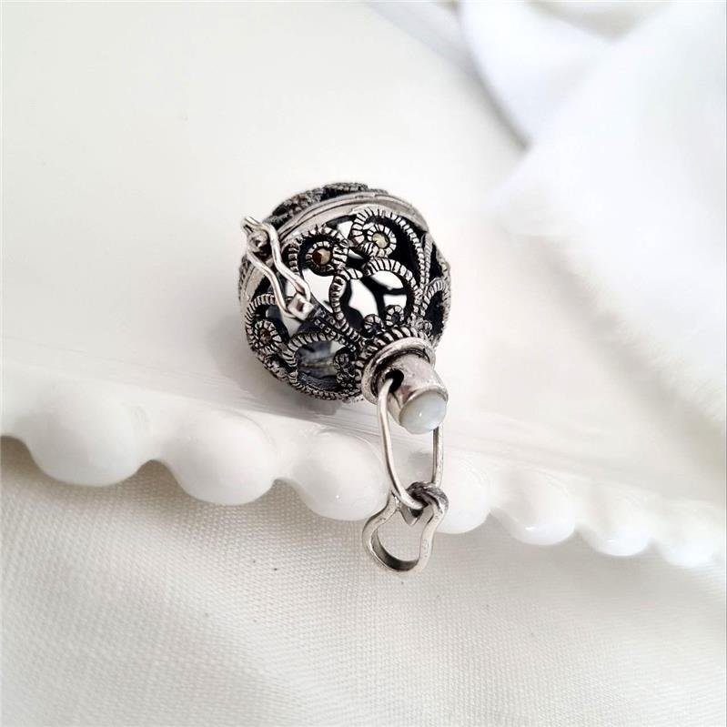 PINGENTE PRATA 925 DIFUSOR AROMATERAPIA