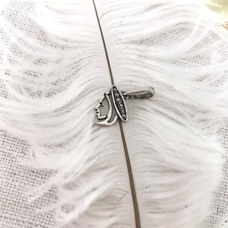 PINGENTE PRATA 925 FACE NOSSA SENHORA CRAVEJADO MARCASSITA