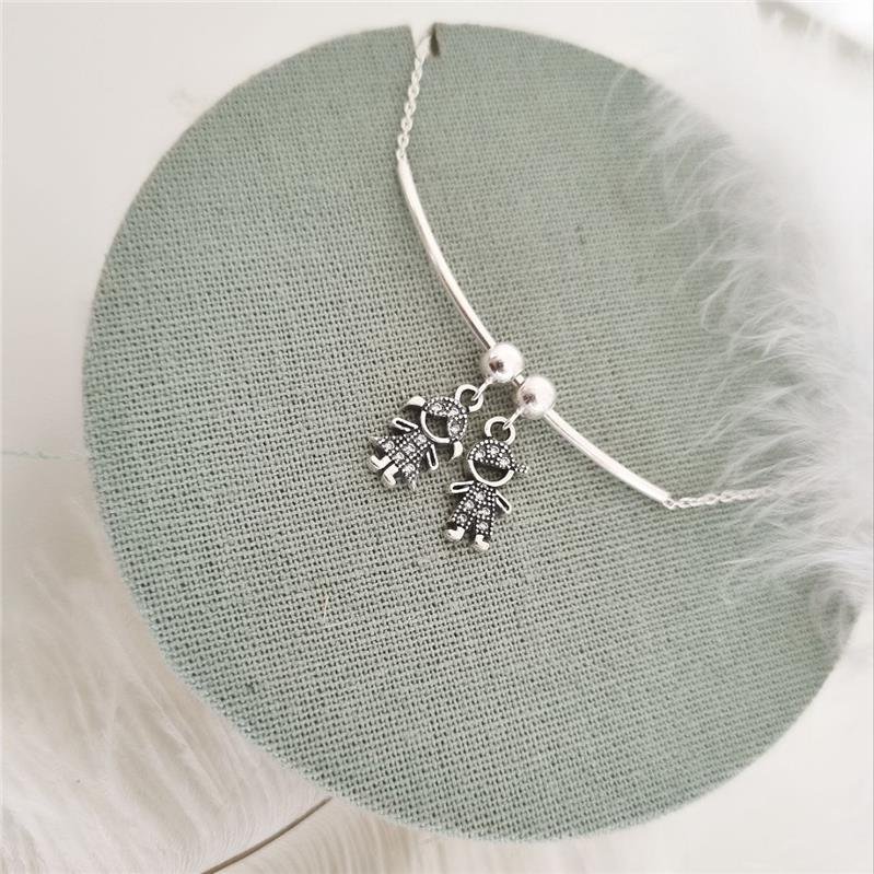 PINGENTE PRATA 925 FILHO MENINO BALI CRAVEJADO