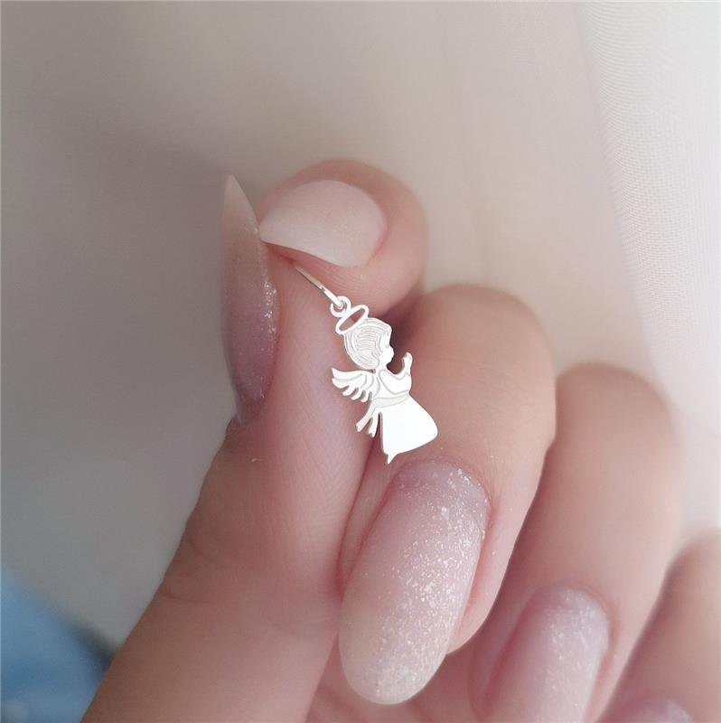 PINGENTE PRATA 925 INFANTIL ANJINHO