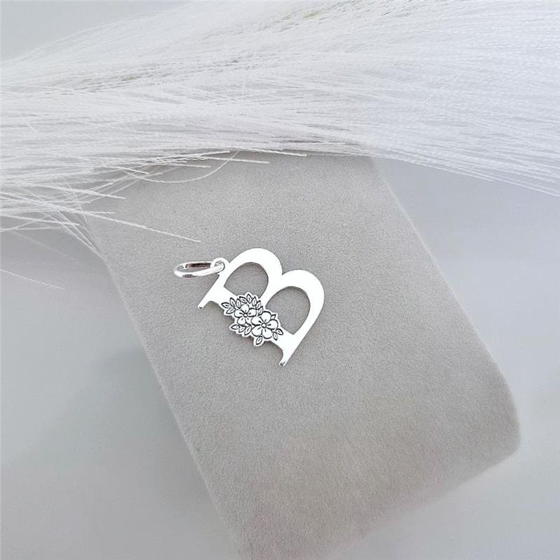 PINGENTE PRATA 925 LETRAS ALFABETO