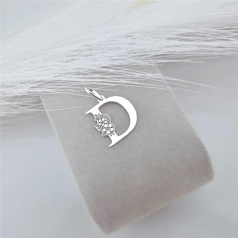 PINGENTE PRATA 925 LETRAS ALFABETO