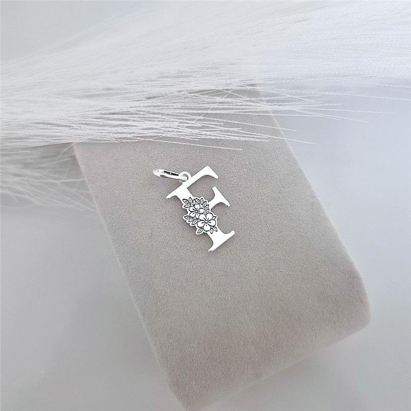 PINGENTE PRATA 925 LETRAS ALFABETO