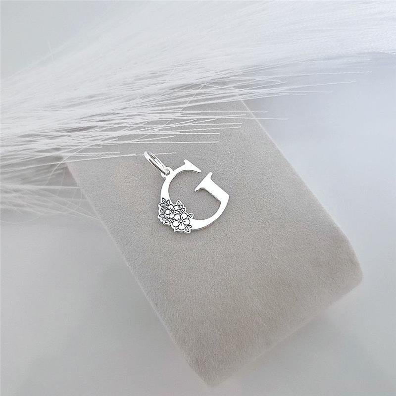 PINGENTE PRATA 925 LETRAS ALFABETO