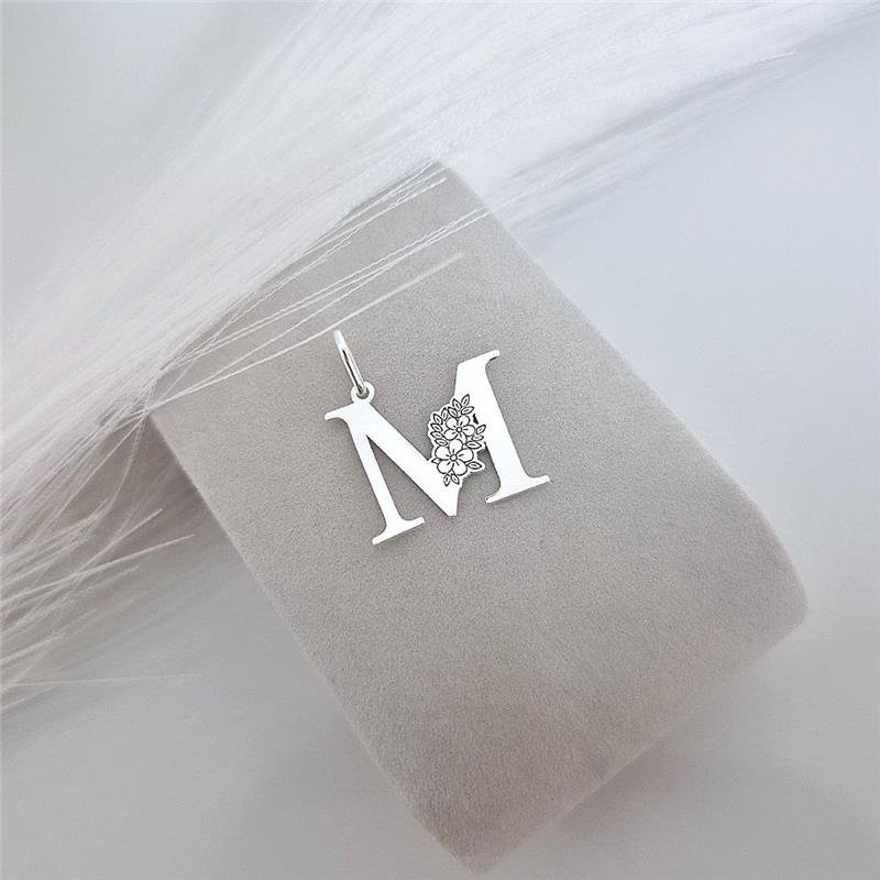 PINGENTE PRATA 925 LETRAS ALFABETO