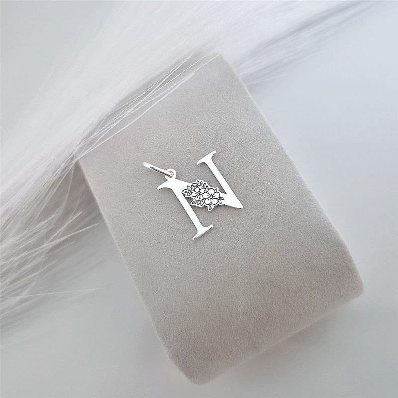 PINGENTE PRATA 925 LETRAS ALFABETO