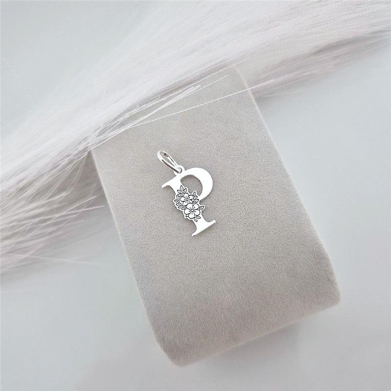 PINGENTE PRATA 925 LETRAS ALFABETO