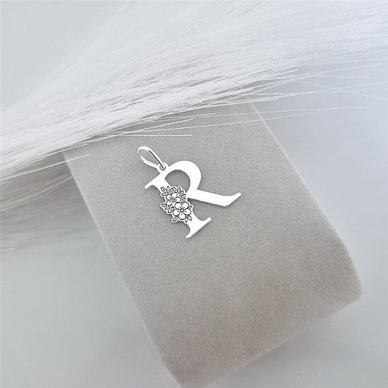 PINGENTE PRATA 925 LETRAS ALFABETO