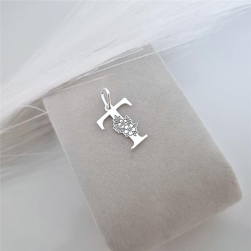 PINGENTE PRATA 925 LETRAS ALFABETO