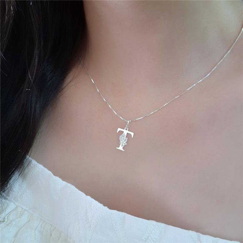 PINGENTE PRATA 925 LETRAS ALFABETO