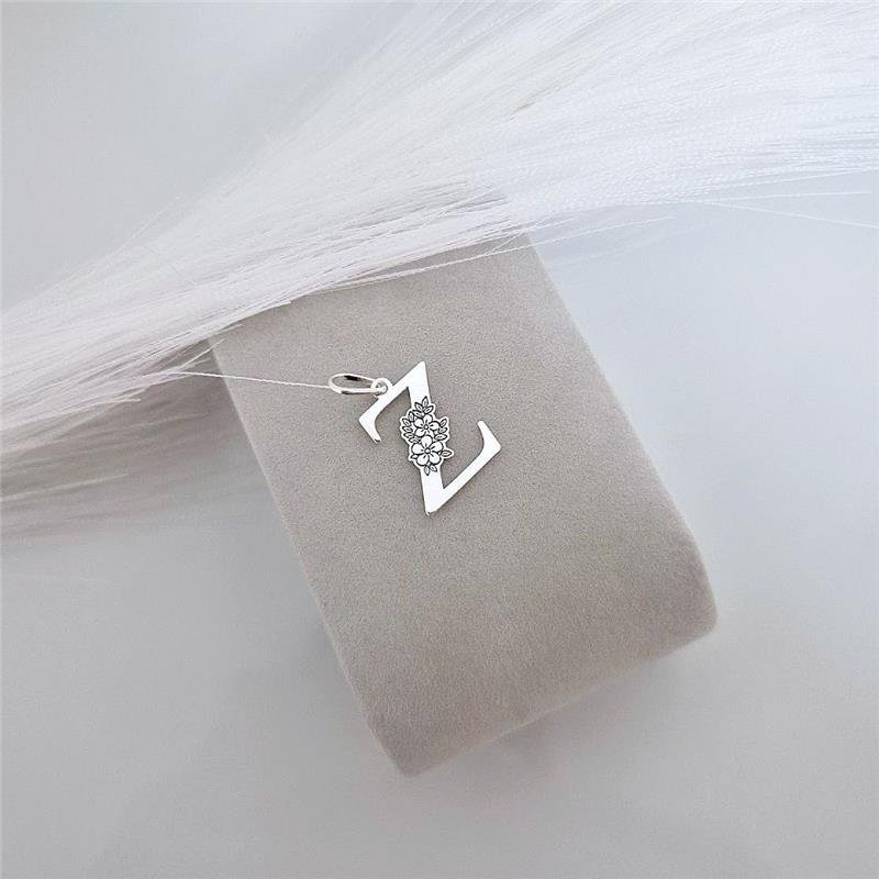 PINGENTE PRATA 925 LETRAS ALFABETO