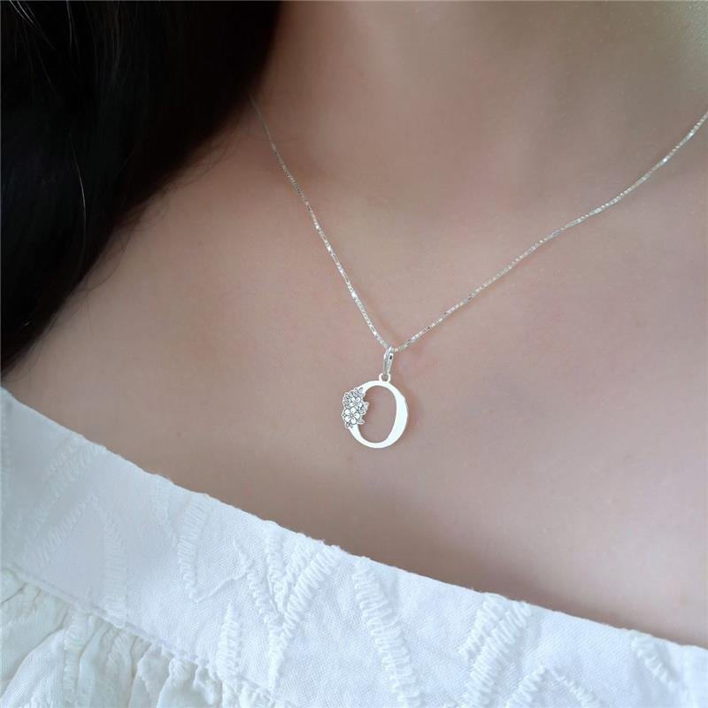 PINGENTE PRATA 925 LETRAS ALFABETO