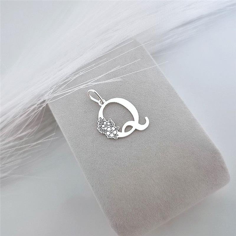 PINGENTE PRATA 925 LETRAS ALFABETO
