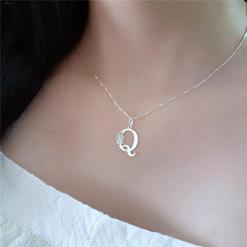 PINGENTE PRATA 925 LETRAS ALFABETO
