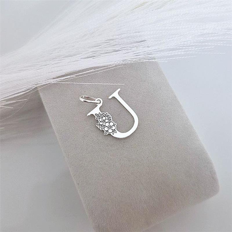 PINGENTE PRATA 925 LETRAS ALFABETO