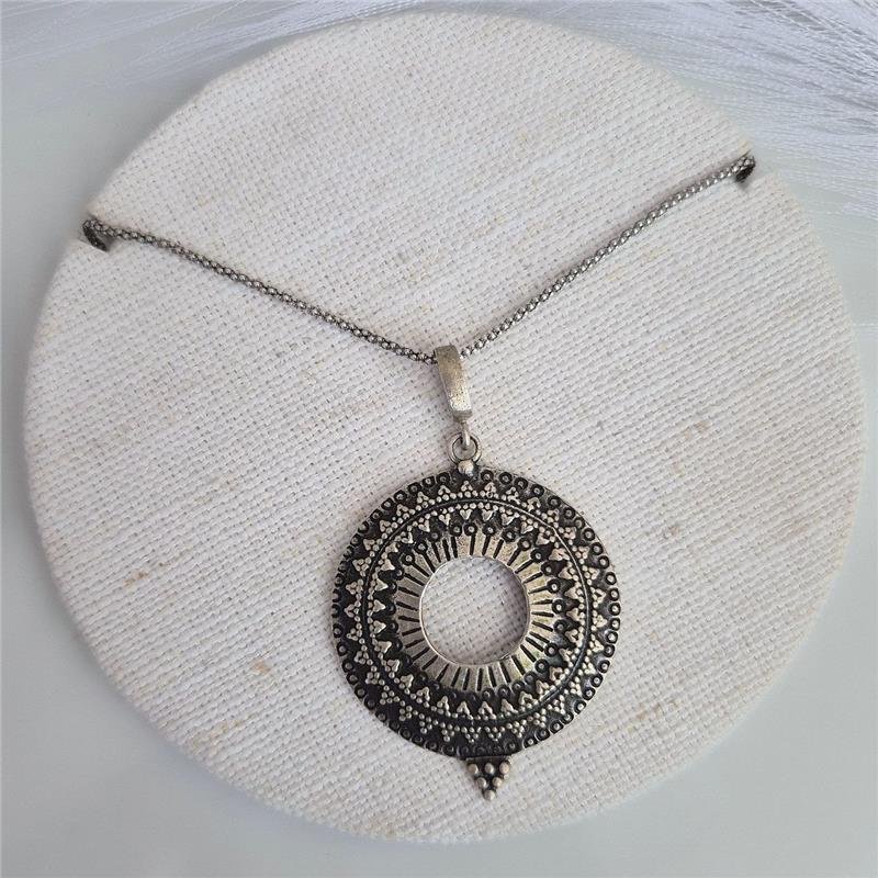 PINGENTE PRATA 925 MANDALA BOHO