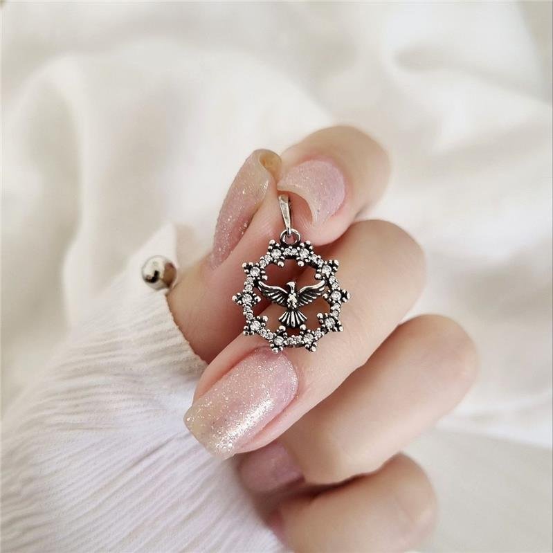 PINGENTE PRATA 925 MANDALA ESPÍRITO SANTO