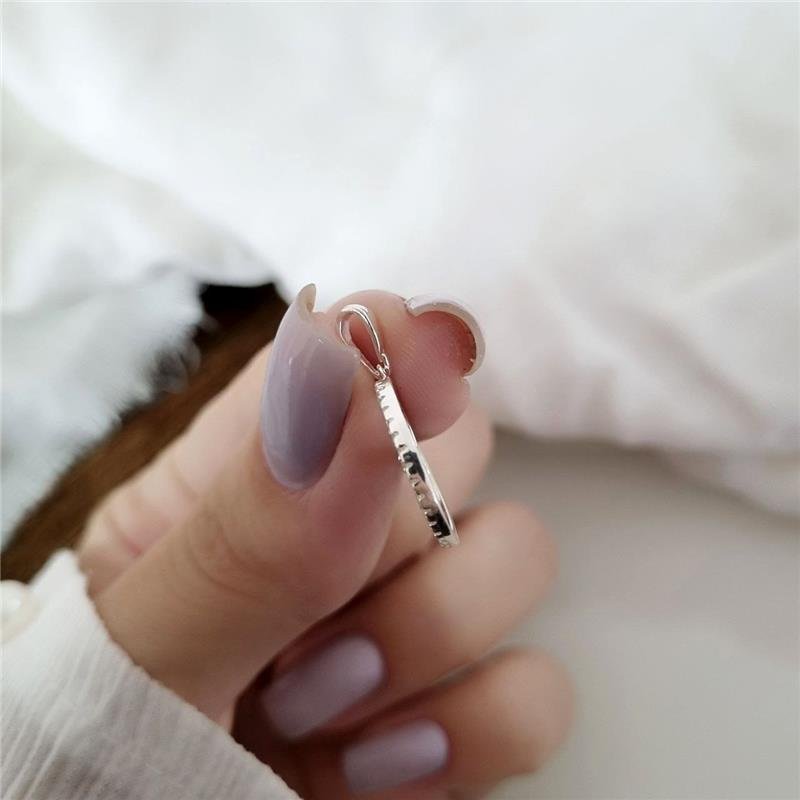 PINGENTE PRATA 925 MEDALHA ESPÍRITO SANTO CRAVEJADA