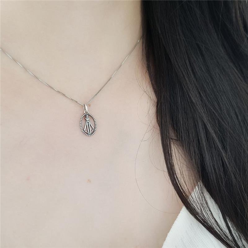 PINGENTE PRATA 925 NOSSA SENHORA APARECIDA PEQUENO