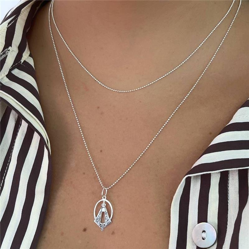 PINGENTE PRATA 925 MEDALHA NOSSA SENHORA APARECIDA VAZADA