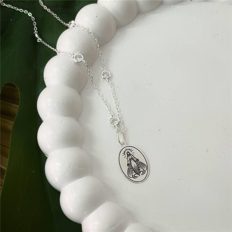 PINGENTE PRATA 925 MEDALHA NOSSA SENHORA DAS GRAÇAS