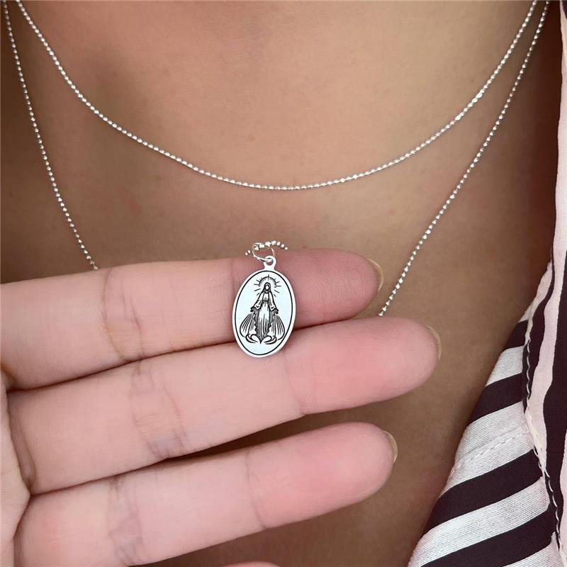 PINGENTE PRATA 925 MEDALHA NOSSA SENHORA DAS GRAÇAS