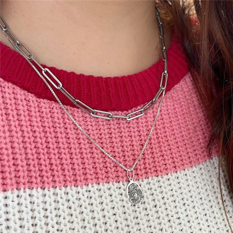 PINGENTE PRATA 925 MEDALHA NOSSA SENHORA DESATADORA DE NÓS