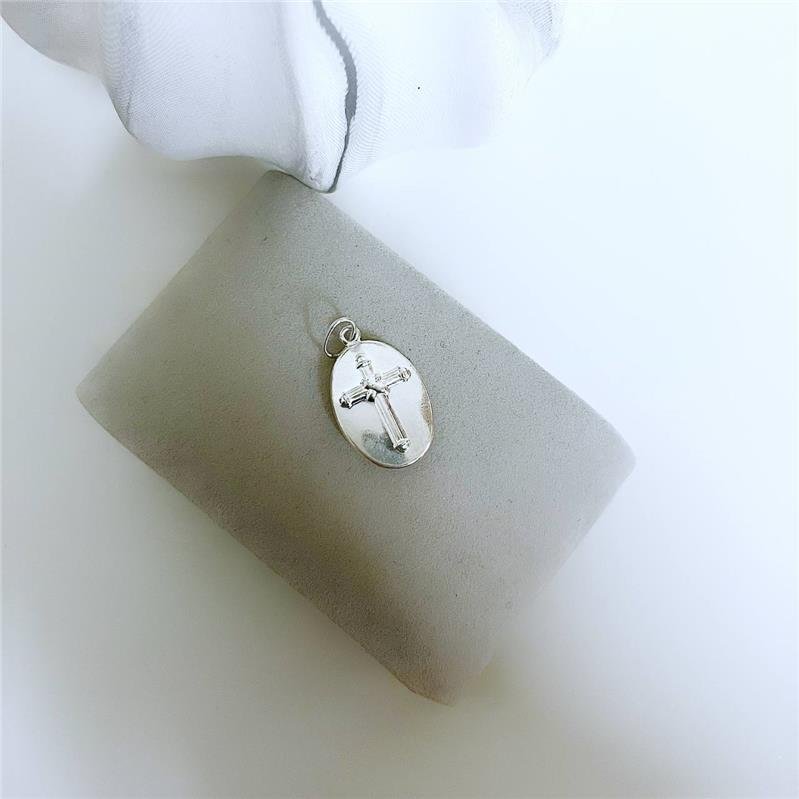 PINGENTE PRATA 925 MEDALHA SAGRADO CORAÇÃO DE JESUS