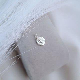 PINGENTE PRATA 925 MEDALHA SÃO BENTO PEQUENA