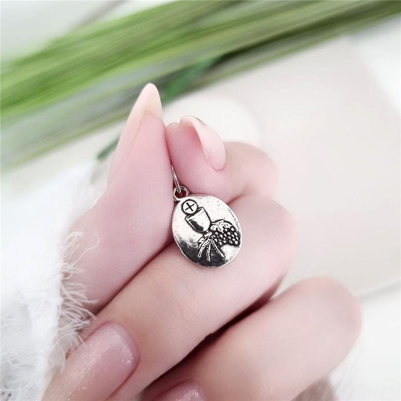 PINGENTE PRATA 925 MEDALHA SÃO PADRE PIO 1,4CM