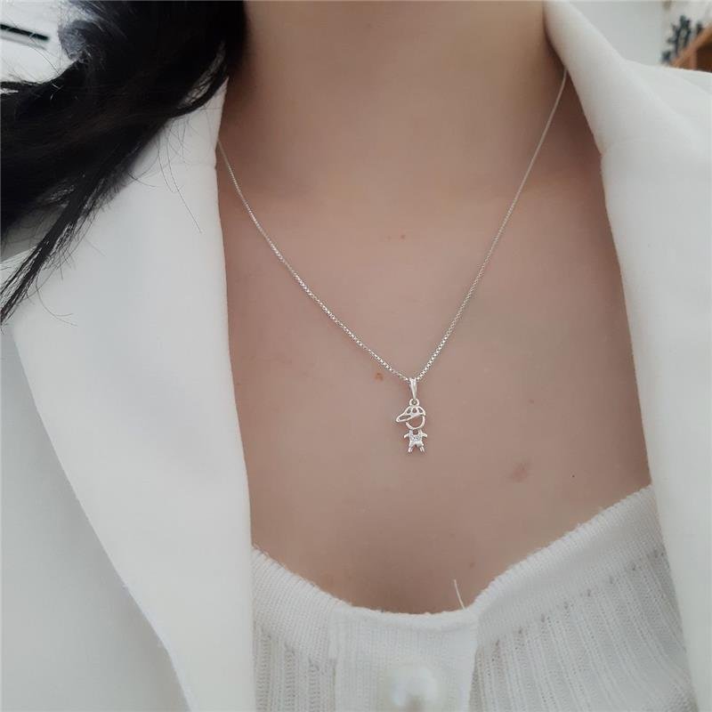 PINGENTE PRATA 925 MENINO BONÉ VAZADO