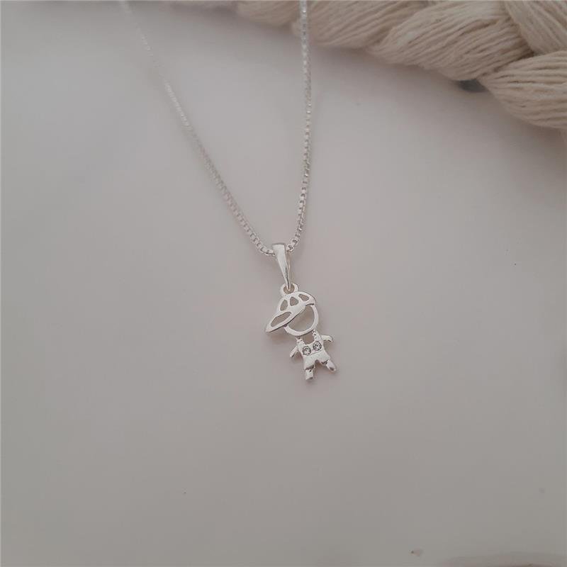 PINGENTE PRATA 925 MENINO BONÉ VAZADO