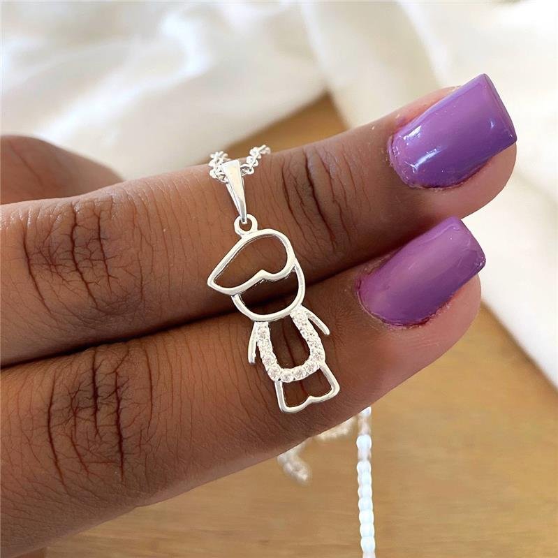 PINGENTE PRATA 925 MENINO DE TOPETE