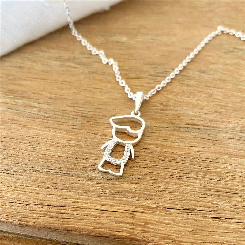 PINGENTE PRATA 925 MENINO DE TOPETE