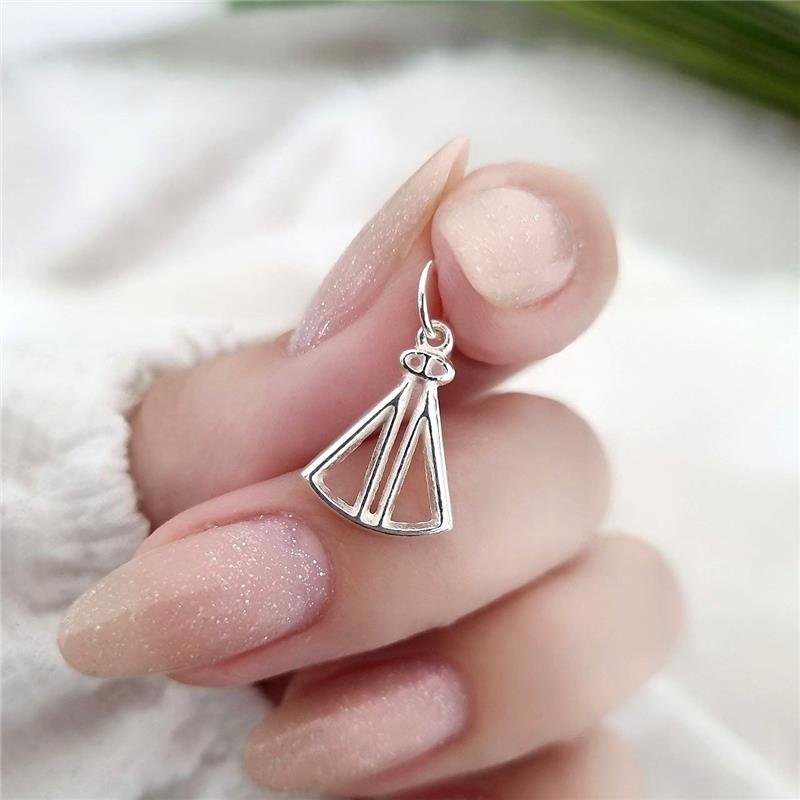 PINGENTE PRATA 925 NOSSA SENHORA APARECIDA MINIMALISTA