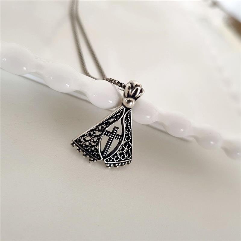PINGENTE PRATA 925 NOSSA SENHORA APARECIDA VAZADO