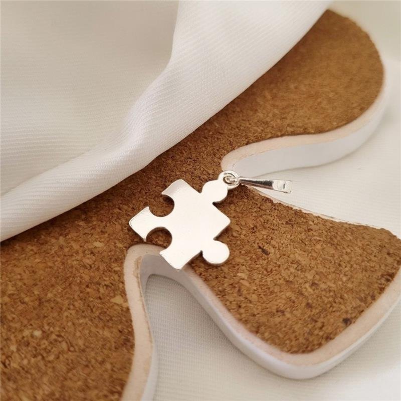 PINGENTE PRATA 925 PEÇA QUEBRA-CABEÇA FILHA MENINA