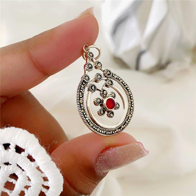 PINGENTE PRATA 925 PENDURADOS CIRCULOS